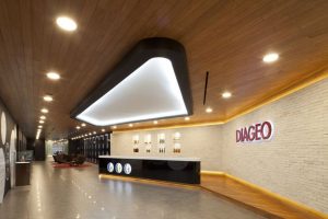 Diageo 工厂接待区