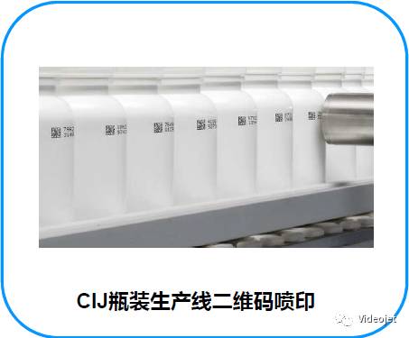 瓶装生产线上的CIJ二维码喷印