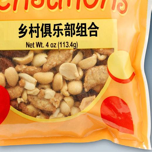 零食软包装袋展示