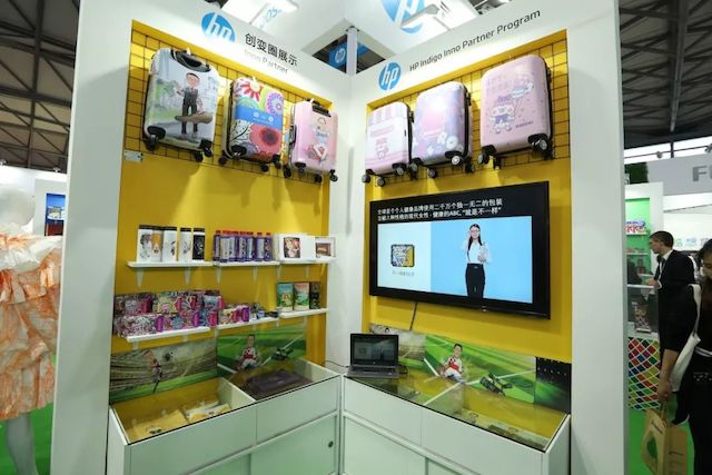 全印展上，HP喷码机推出种种打印手艺的作品